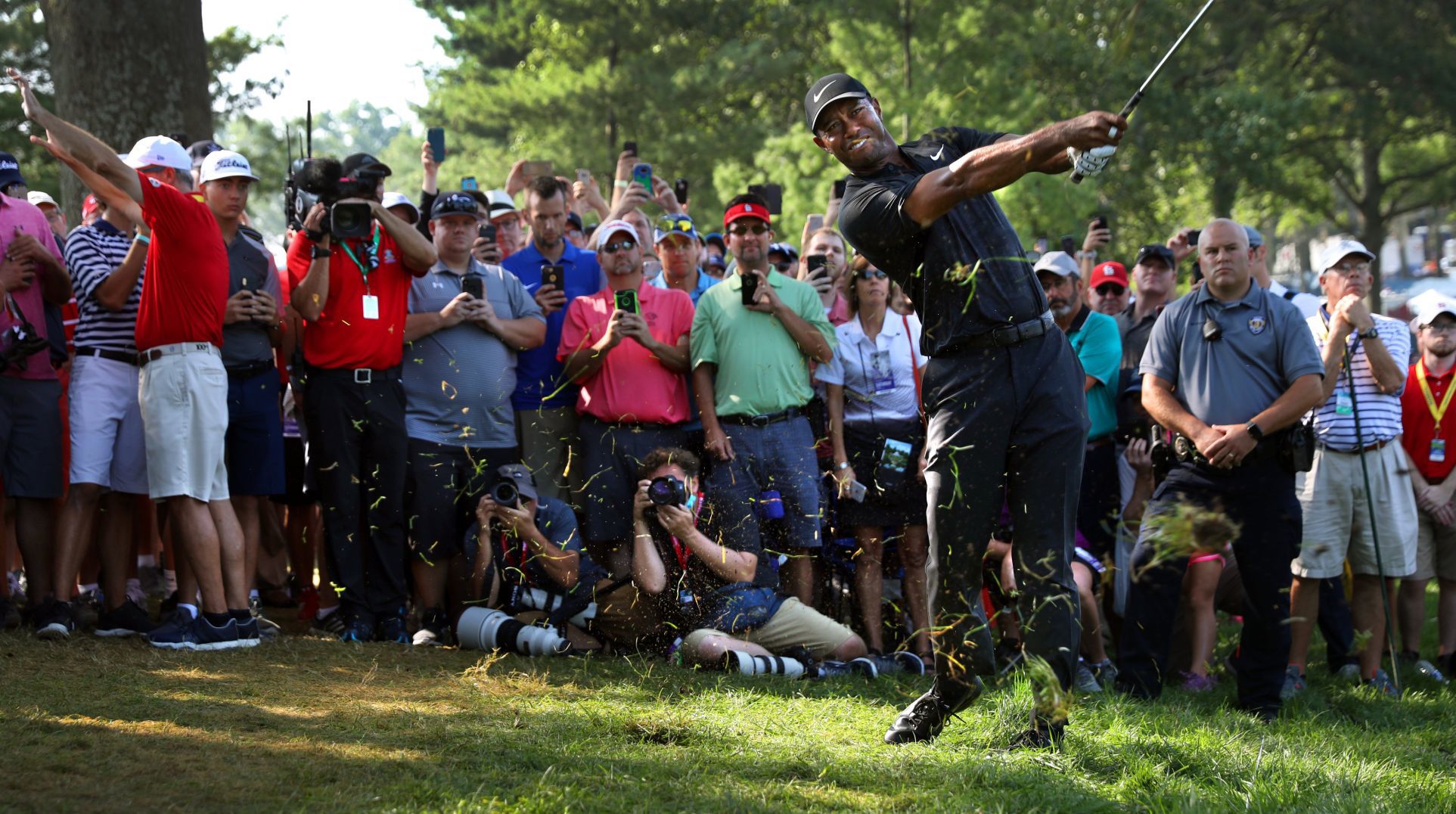 Second round finishes at 100th PGA Championship at Bellerive